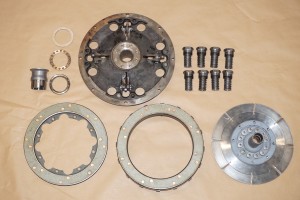 Derby Bentley clutch parts ready for re-assembly