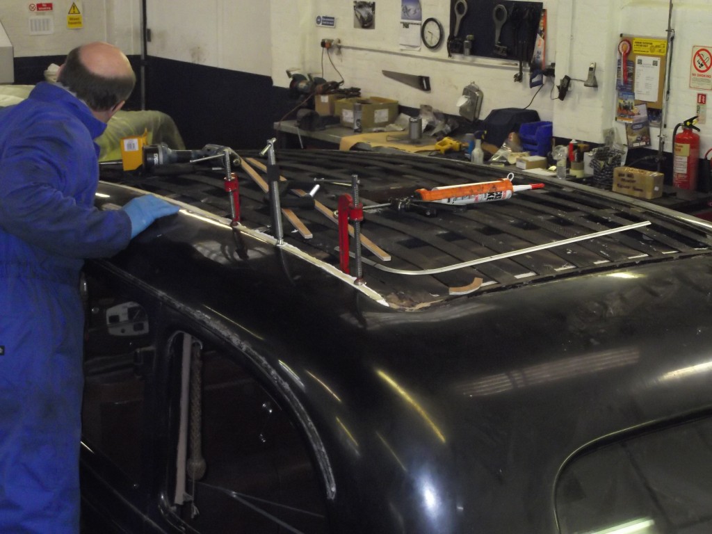 Some new wood was set in