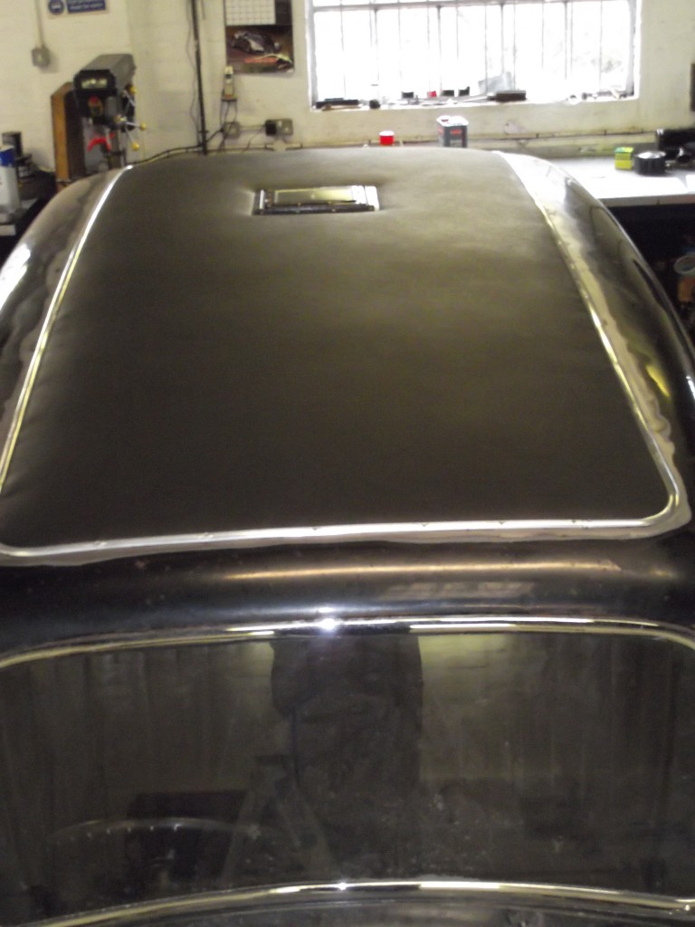 Finally the outer roof covering was in place the smoker's hatch refitted